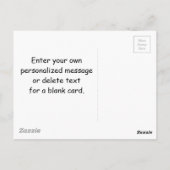 このお菓子が私のスタイル シナモンロールパン パーソナライズド ポストカード (裏面)