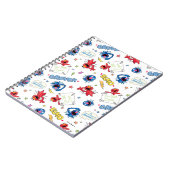 このお話の最後のモンスターのパターン ノートブック (左側)