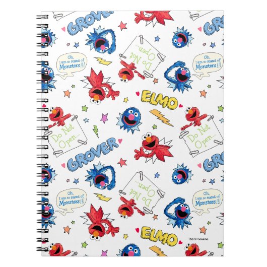 このお話の最後のモンスターのパターン ノートブック (正面)