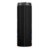 このかわいいトレックスの怪獣トラックを抱き違え タンブラー (裏面)