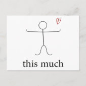 このくらい愛してる。妻、彼女、友達 ポストカード (正面)