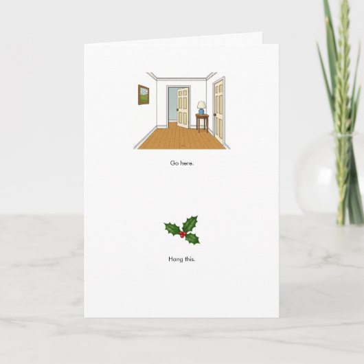 このつるホリデーカード カード (正面)