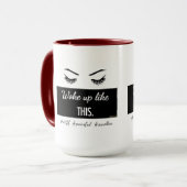 こののようにまつげ襲います5色で目覚めました マグカップ (正面左)