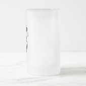 このひげはビールマグが必要だ フロストグラスビールジョッキ (中央)