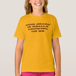 このひげは私で実際にTシャツを育てています Tシャツ