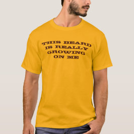 このひげは私で実際にTシャツを育てています Tシャツ