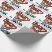 このひびはありますか。 Nahそれはpoutineです! ラッピングペーパー (角)