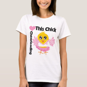 このひよこはチアリーダーをすることを愛します Tシャツ