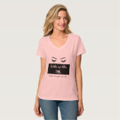 このまつげのTシャツのように目覚めました Tシャツ (正面フル)