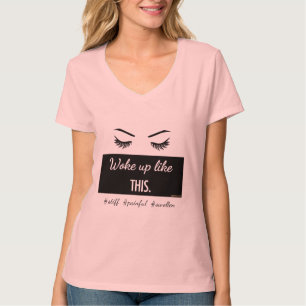 このまつげのTシャツのように目覚めました Tシャツ