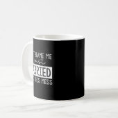 このめちゃくちゃな結婚生活に私が責任持てません 面白い コーヒーマグカップ (正面左)