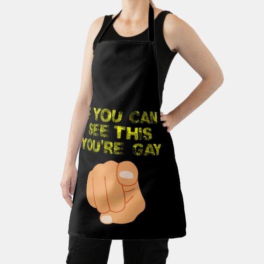 このもしあなたはのゲイLGBTQがおもしろい見える エプロン (インサイチュ)