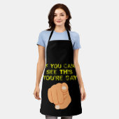 このもしあなたはのゲイLGBTQがおもしろい見える エプロン (着用した状態)