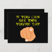 このもしあなたはのゲイLGBTQがおもしろい見える ポストカード (正面/裏面)