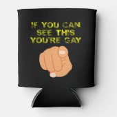 このもしあなたはのゲイLGBTQがおもしろい見える 缶クーラー (正面)