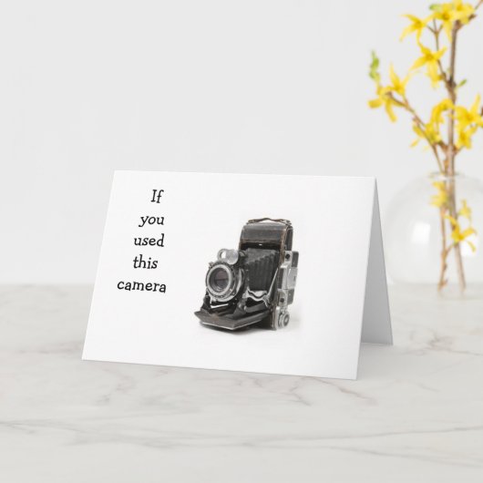 このもしカメラを使ったのは古いかもしれない カード (黄色い花)