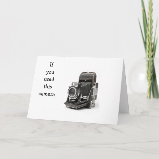 このもしカメラを使ったのは古いかもしれない カード (正面)