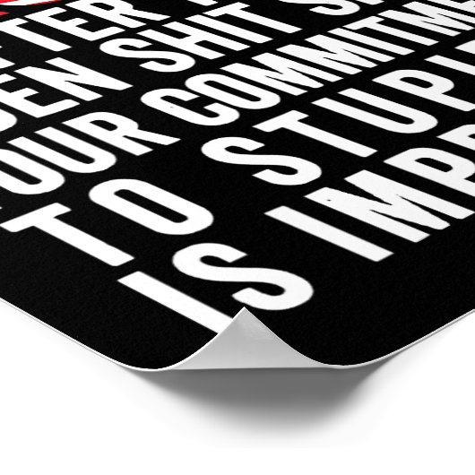 このもしバイデン氏ショーの後まだトランプ大嫌い ポスター (角)