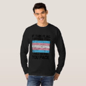 このもし旗は君の機嫌を損ね救済てやる Tシャツ (正面フル)