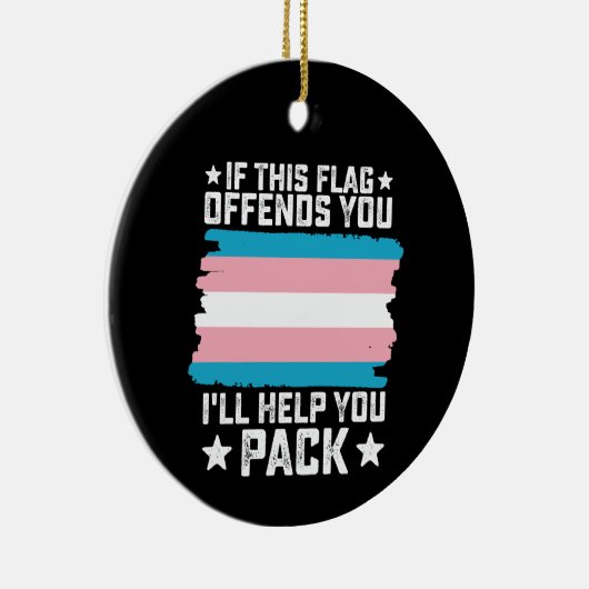 このもし旗を使うと気分が悪くな救済る セラミックオーナメント (右)