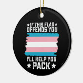 このもし旗を使うと気分が悪くな救済る セラミックオーナメント (左)