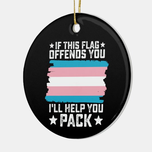 このもし旗を使うと気分が悪くな救済る セラミックオーナメント (左)