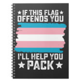 このもし旗を使うと気分が悪くな救済る ノートブック (正面)