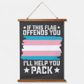 このもし旗を使うと気分が悪くな救済る 吊り下げ型タペストリー (正面)