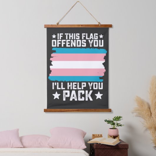 このもし旗を使うと気分が悪くな救済る 吊り下げ型タペストリー (寝室)