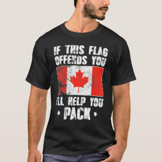このもし旗を持つと荷造りをし救済てやる Tシャツ