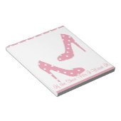 このもし靴はピンクに合う ノートパッド (アングル)