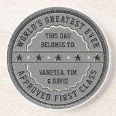 このもっとも偉大Everパパの所属先：お客様の名前 コースター (正面)
