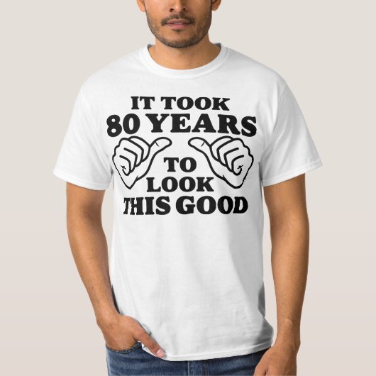 このよいTシャツを見るために80年かかりました Tシャツ (正面)