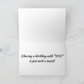 「このようなツイート」は、***ユー***と誕生日を共有しています。 カード (内部)