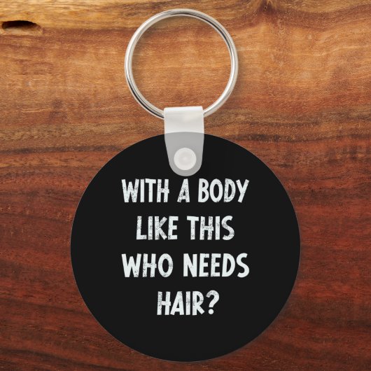 このような体でヘアジムのハムをおもしろい必要とする キーホルダー (正面)