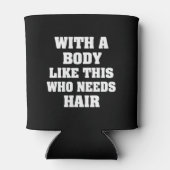 このような体で髪のことわざが必要おもしろい 缶クーラー (裏面)