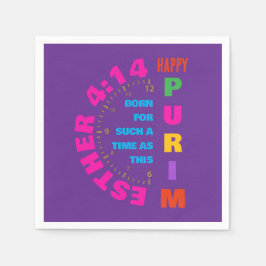 このような時のために幸せなプリムEsther 4:14 スタンダードカクテルナプキン