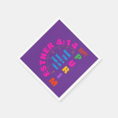 このような時のために幸せなプリムEsther 4:14 スタンダードカクテルナプキン (角)