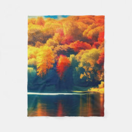 このような美しいの紅葉 フリースブランケット