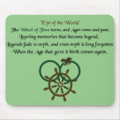 このように時間のホイールを回転 マウスパッド (正面)