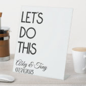 このをカスタムすモダン結婚 台座サイン (インサイチュ)