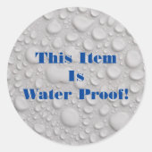 このアイテムは防水、DIY文字&写真 ラウンドシール (正面)