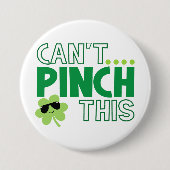 このアイリッシュクローバーはクールつねることができない 缶バッジ (正面)