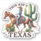 このアインテキサス州女性のカーボーイホース シール (正面)