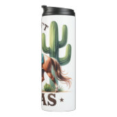 このアインテキサス州女性のカーボーイホース タンブラー (回転右)