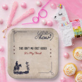 このアインマイファーストロデオ紙プレート ペーパープレート (パーティー)