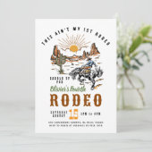 このアインマイファーストロデオ誕生日招待状 招待状 (スタンド正面)