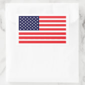 このアメリカ国旗 長方形シール (バッグ)