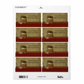 このアンティークの本は身分証明書に属している ラベル (フルシート)