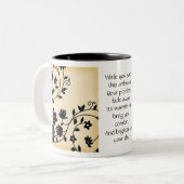 このアンブロシアを満喫して下さい ツートーンマグカップ (正面左)